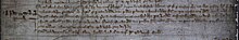 Original text of a letter from Edward I