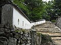 塀の妻側（備中松山城三の平櫓東土塀）