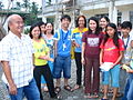 Tagum City Mayor Rey T. Uy with student journalists