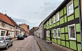 Half-timbered houses in Gruenstrasse