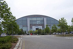 Xscape Milton Keynes seen from across Secklow Gate