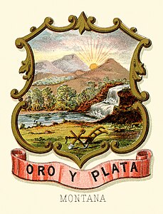 Coat of arms of the Montana Territory at Historical coats of arms of the U.S. states from 1876, by Henry Mitchell (restored by Godot13)