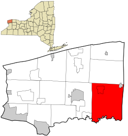 Location in Niagara County and the state of New York.