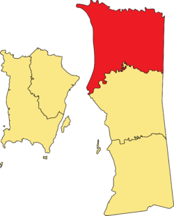 Location of North Seberang Perai District in Penang