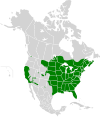 Aire de répartition du Méné jaune