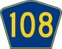 Highway 108 marker