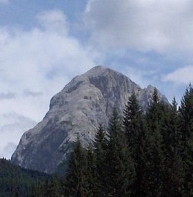 Vue du Monte Peralba depuis le val Visdende.