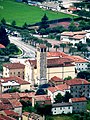 Vista del centro di Pove dal Col Bastia.