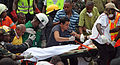 People after the 2013 Dar es Salaam building collapse