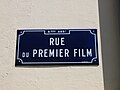 Plaque de la rue du Premier-Film.