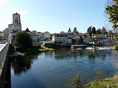 The Isle river in Saint-Astier