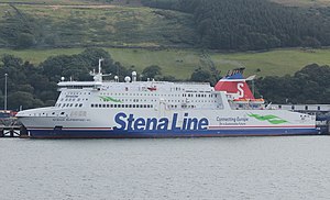 M/S Stena Superfast VIII vid Cairnryan i augusti 2019