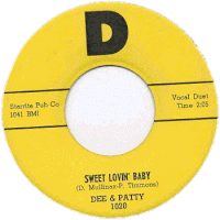 Dee & Patty – Sweet Lovin‘ Baby, 1958