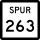 State Highway Spur 263 marker