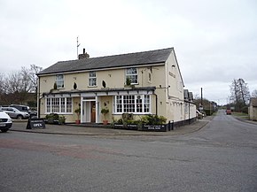 Colour photograph of the Green man pub