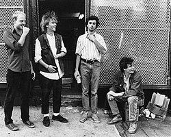 The Replacements in 1984; from left to right: Bob Stinson, Tommy Stinson, Chris Mars, Paul Westerberg