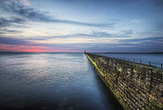 Tynemouth Pier looking out to the North Sea