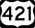 U.S. Highway 421 Truck marker