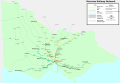 Victorian network railway map