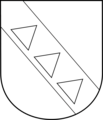 Altes Wappen derer von Bruchsal (de Bruchsella)