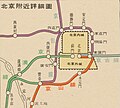 1938年的华北交通丰台站附近铁路线路详图