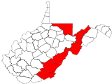 County distribution map.