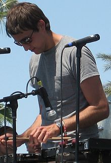 Dost performing with Anathallo at Coachella in 2007.