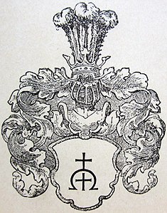 Изображение герба в «Гербовнике Витебского дворянства». Спб, 1900 год