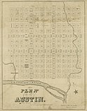 1839 Waller Plan of Austin, Texas