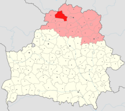 Location of Miory District