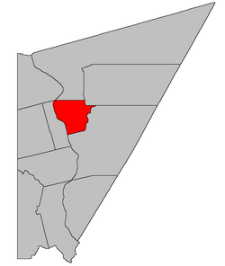 Location within Carleton County, New Brunswick