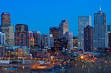 Vue aérienne de Denver.