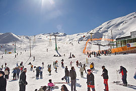 Dizin, the largest ski resort in Middle East, located near Tehran