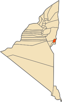 Location of Tit commune within Adrar Province