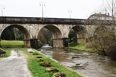 Estampon coulant au pied du pont