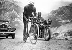 Federico Ezquerra dans la montée du col du Galibier en 1934.