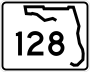 State Road 128 marker