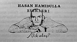 Hasan Hamidulla julkaisunsa ”Nik alay?” kannessa 1960-luvulla.