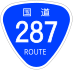 National Route 287 shield