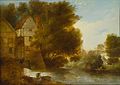 'Abbey Mill, Shrewsbury' (oil)