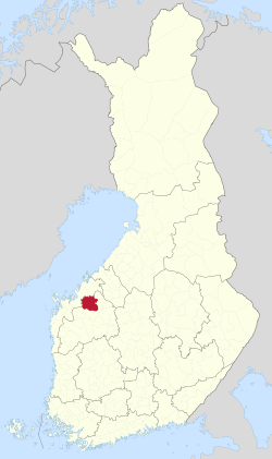 Location of Kauhava in Finland