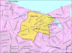 U.S. Census map of Kings Park.