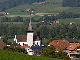 Lauperswil village and church