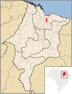 Localização de Rosário no Maranhão