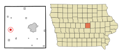 Location of State Center, Iowa