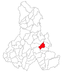 Location in Harghita County