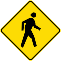 Pedestrian crossing ahead