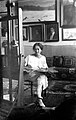 Croatian painter Nasta Rojc in her studio, photograph by her partner Alexandrina Onslow, circa 1925.