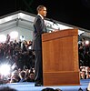Barack Obama delivering his acceptance speech