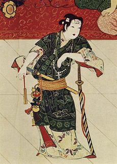 Kabuki actor Izumo no Okuni.